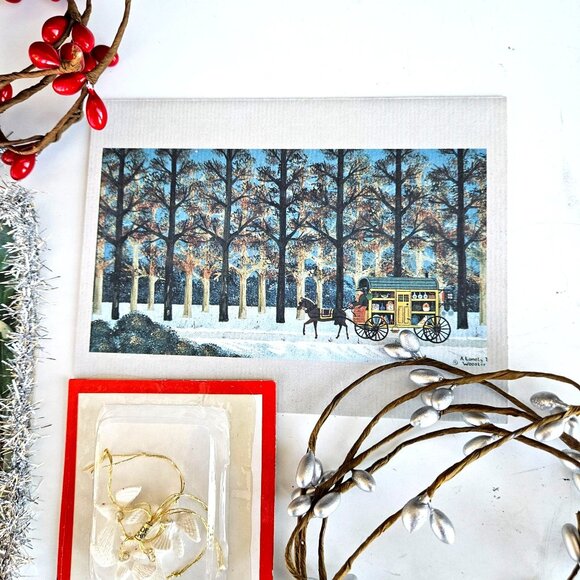 Vintage Christmas Instant Collection Holiday Card Ephemera Decor Bundle - Picture 7 of 11